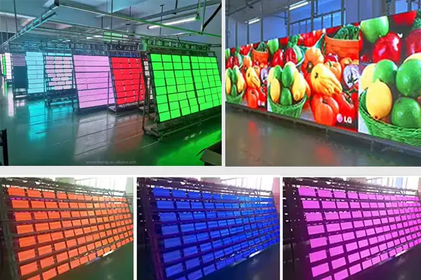 Outdoor LED Screen Module Manufacturing and Aging Test