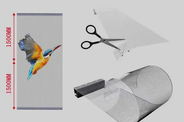 Transparent Crystal Film Screen Lightweight Design and Customizable Size