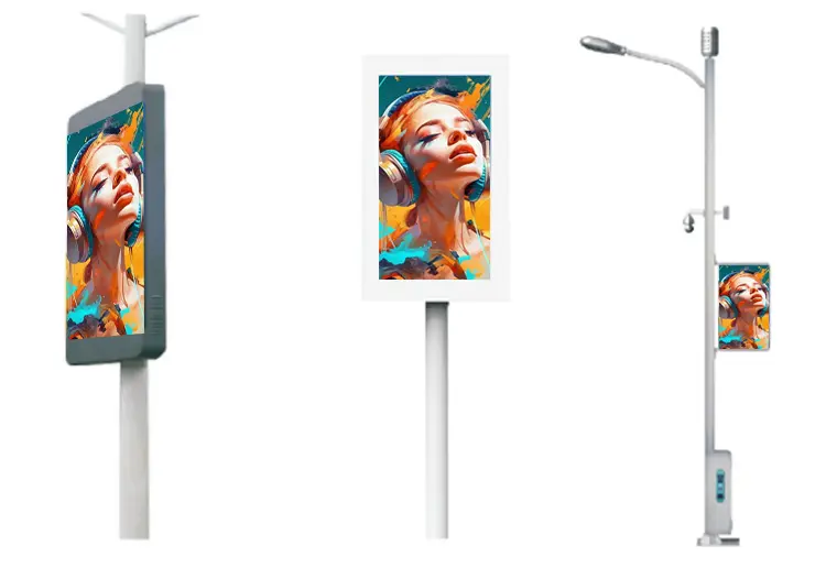 Street Light Pole LED Display Multiple Installation Methods