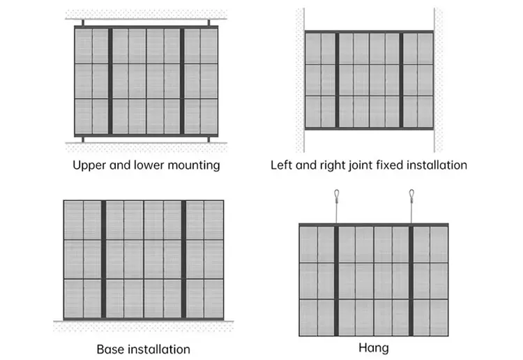 Transparent LED Display Installation Mode