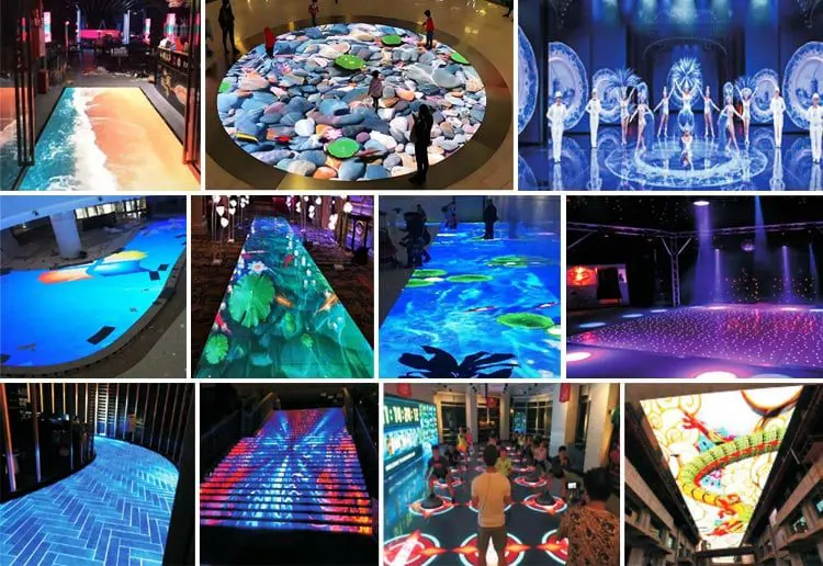 Versatility in Applications of Interactive Floor LED Displays