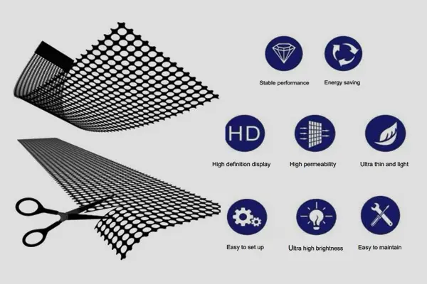 Transparent Holographic LED Film Screen3