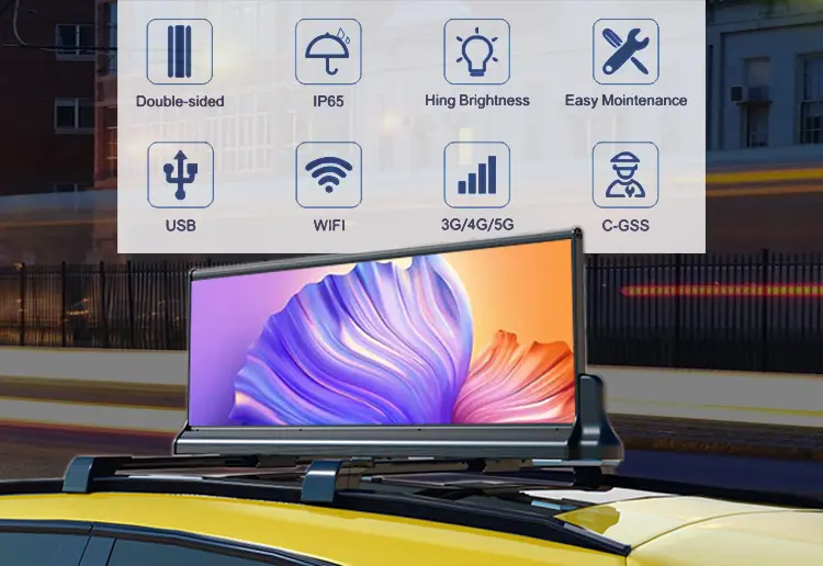 Taxi Top LED Display -OES-TTD Series2