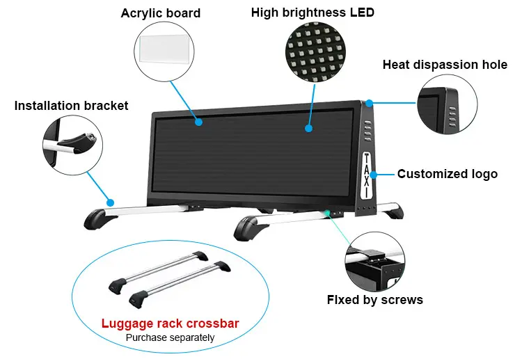 Taxi Top LED Display -OES-TTD Series3