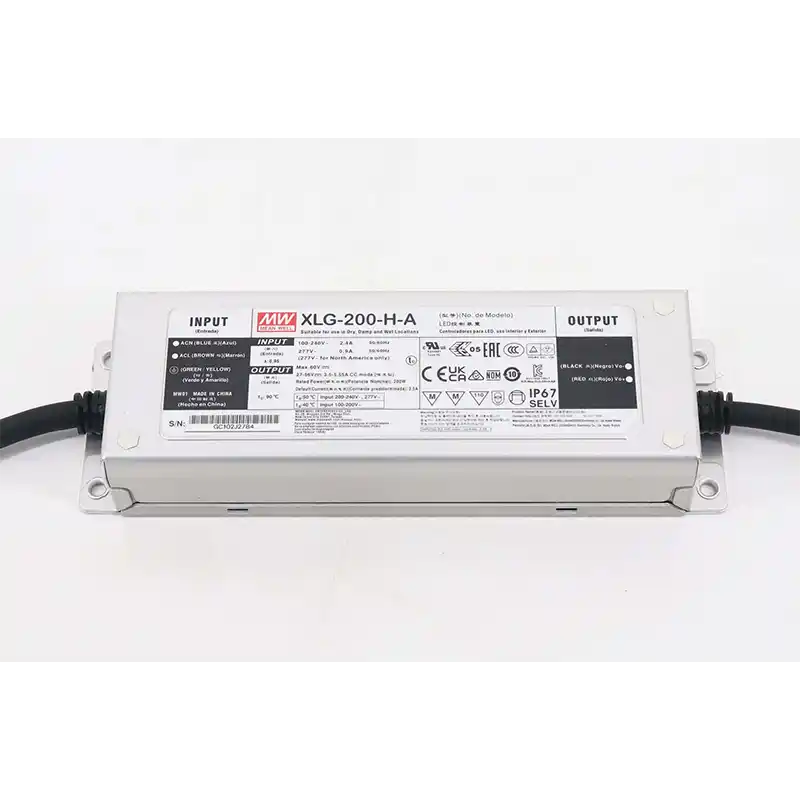 Taiwan Meanwell MW XLG-200-H-A LED Driver Power Supply6