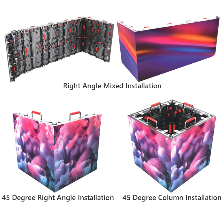 45 Degree 500mm Die-cast Aluminum Cabinet Design