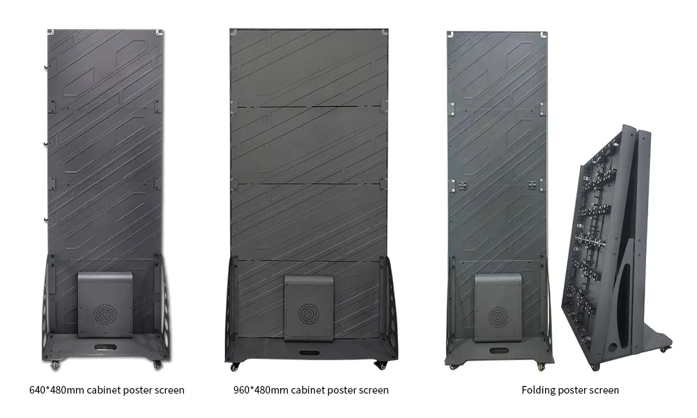 Three Different Types of LED Poster Screens