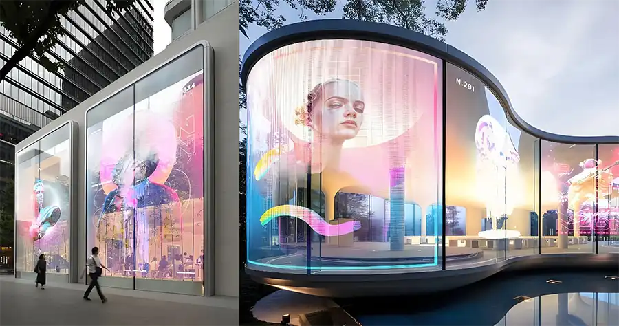 Transparent LED Panel Models and Technical Specifications (P2.8–P10)