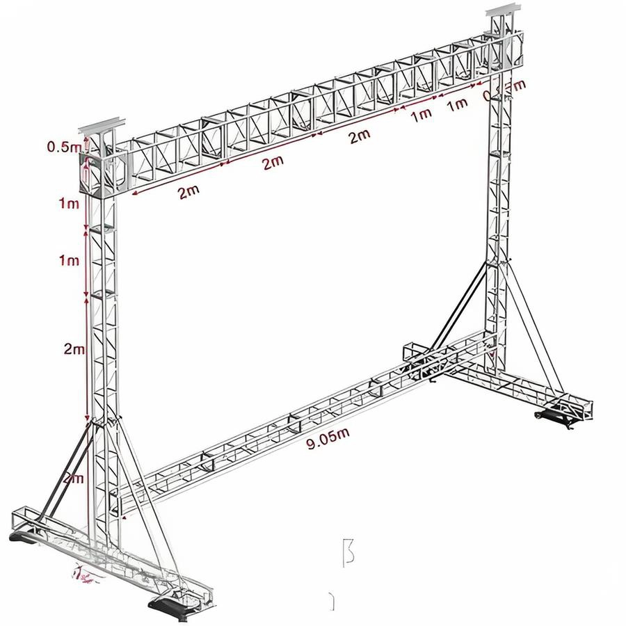 Small and medium-sized LED screen stage trusses4