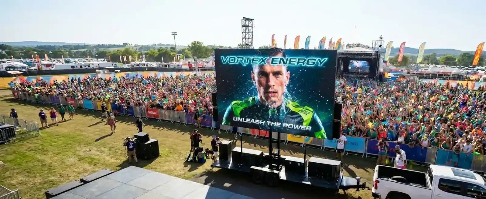 Mobile LED Advertising Vehicle Screen