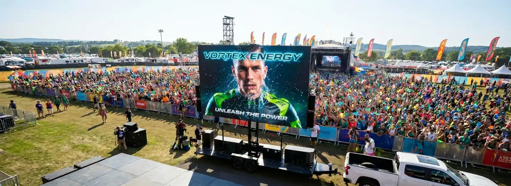 Mobile LED Advertising Vehicle Screen