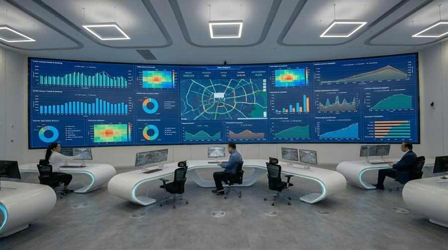 COB P1.25 LED Display — European Transportation Authority Control Room, Brussels