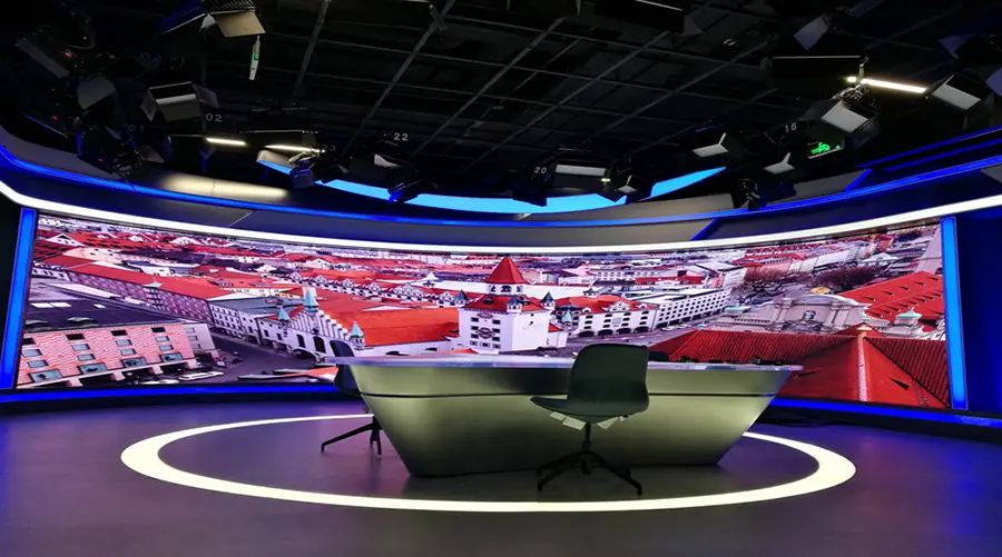 TV station LED display screen