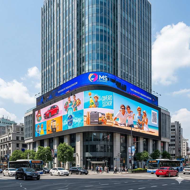 Outdoor LED video wall billboard for advertising