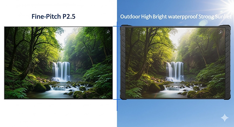 Indoor vs outdoor event LED screens cost comparison