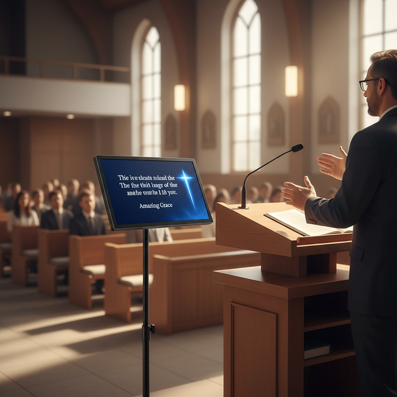 Church LED wall display