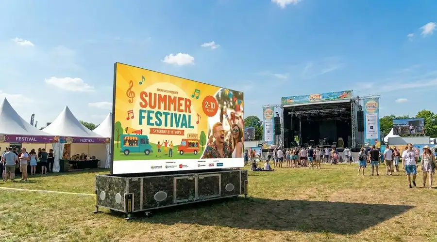 Mobile Automatic Folding Outdoor  LED Screen