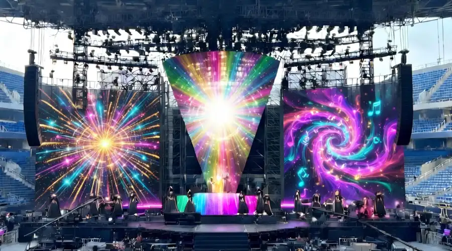 Outdoor Stage Transparent LED Screen Outdoor Stage Transparent LED Screen